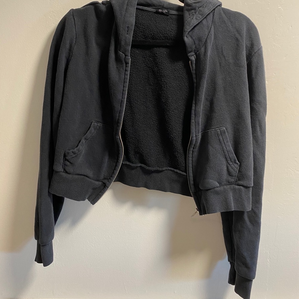 Brandy Melville Cropped Zip Up